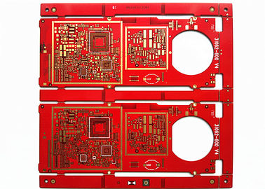 İyi bir fiyat. HAL FR-4 Malzeme Kırmızı Lehim maskesi 2 katmanlı 2 oz Daldırma Altın Çok Katmanlı PCB Kartı çevrimiçi